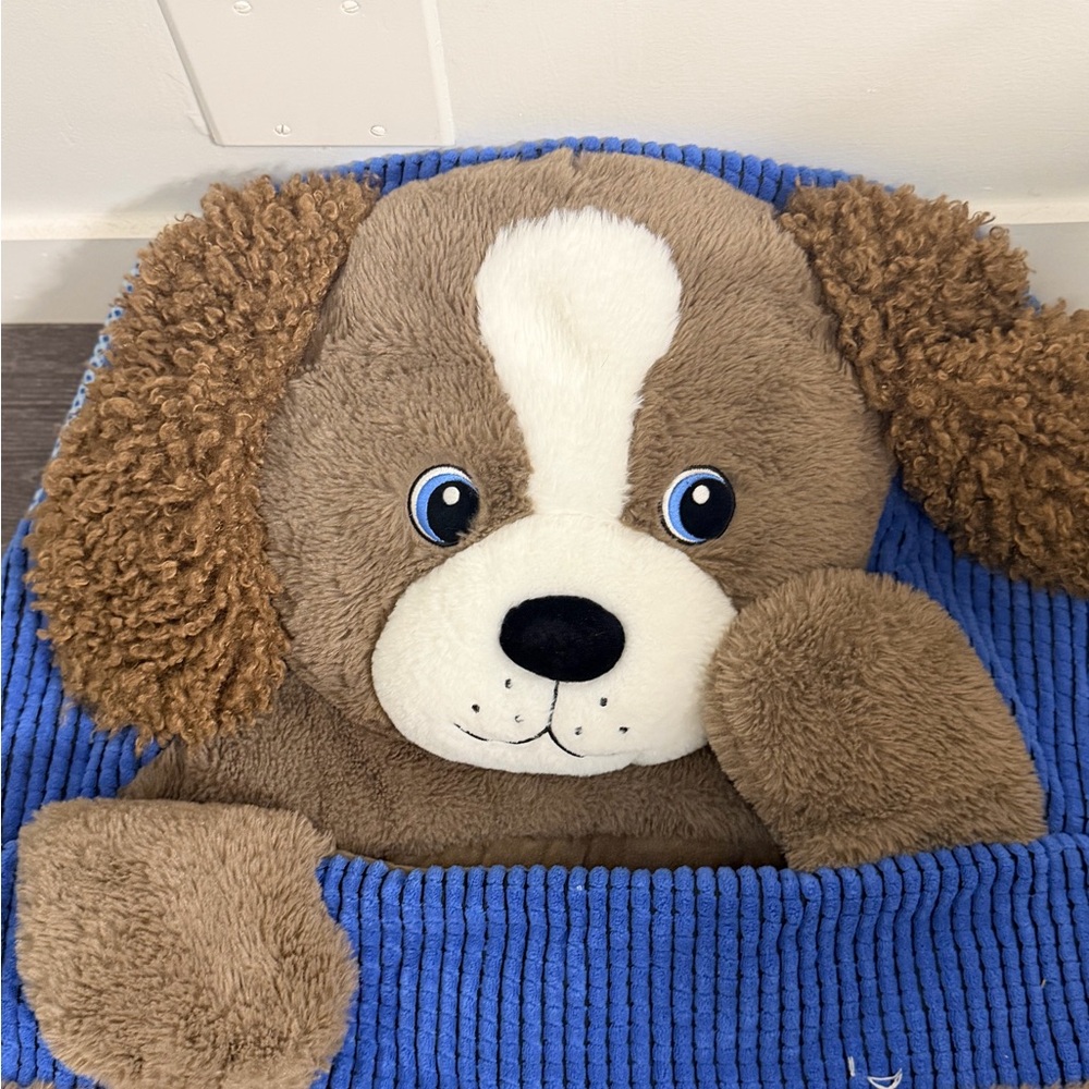 Hugfun Puppy Dog Plush Kids Sleeping Bag Slumber Sack 66x28 Costco - Picture 2 of 5